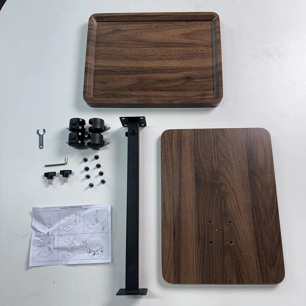 Adjustable Overbed Laptop Desk – Rolling Sofa Side Tray Table