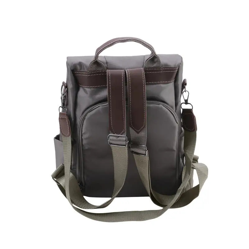 New Women's Multifunction Backpack Casual Solid Color School Bag For Girls Fashion Detachable Strap Travel Shoulder Bag - World Bazaar Life