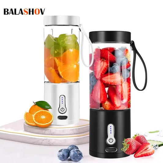 530ML Powerful Portable Blender for Smoothies Shakes USB Rechargeable Food Processor Fruit Mixer Machine Mini Juicer Blender Cup-World Bazaar Life