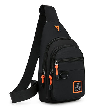 Fashion Men's Chest Bag Handbag Lightweight Oxford Fabric Crossbody Shoulder Bag Stylish Casual Men's Waist Packs Male Chest Bag