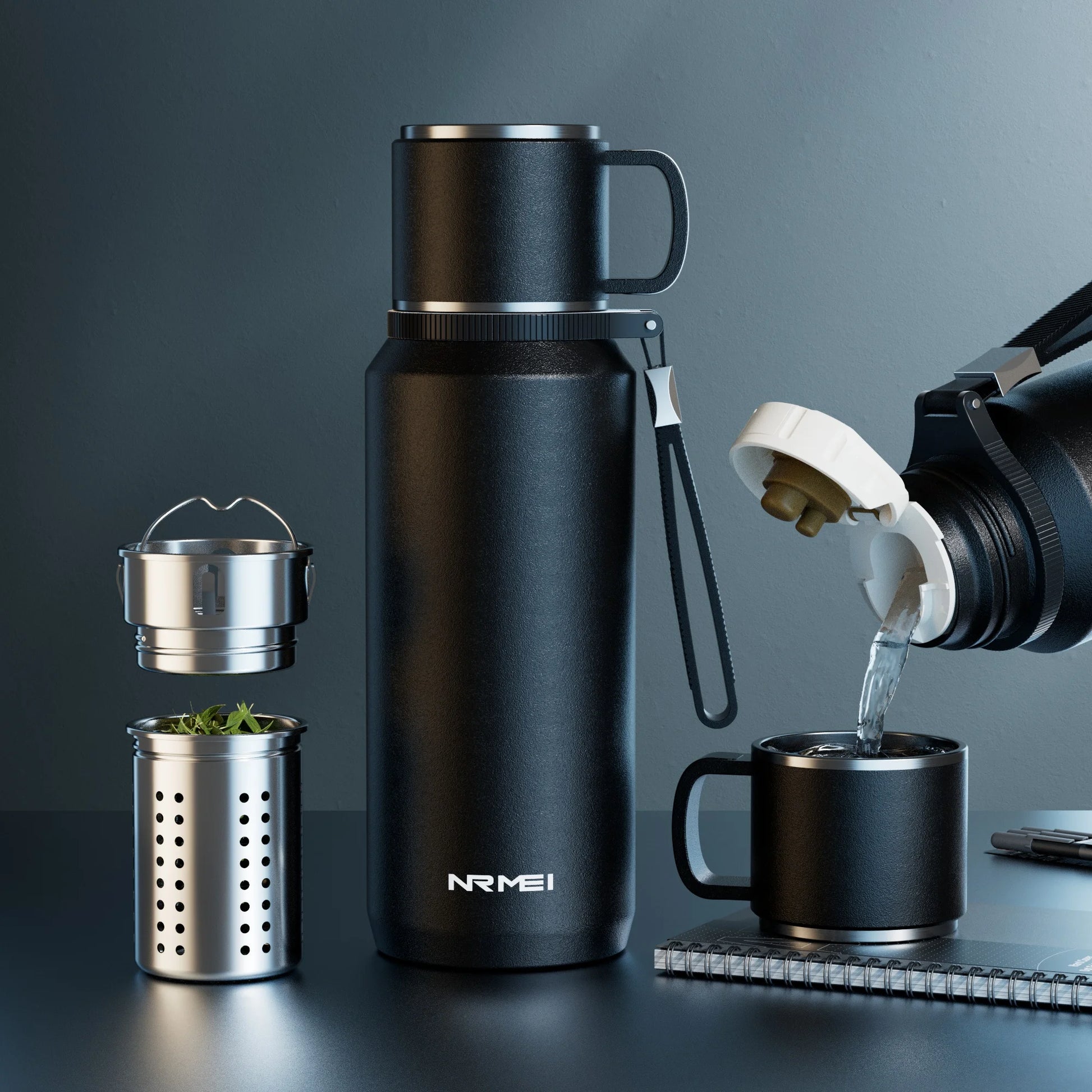 Double Wall Vacuum Flasks Stainless Steel Thermos Bottle for Tea and Coffee Large Capacity Insulated Water Bottle Thermos Cup-World Bazaar Life