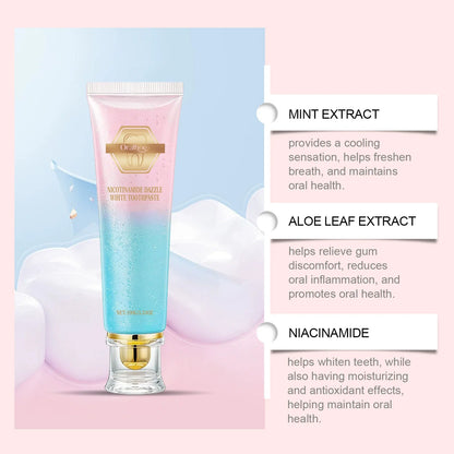 Nicotinamide Teeth Brightening Toothpaste Fresh Breath Deeply Cleaning Hygiene Removing Plaque Stains Oral Care Toothpastes 100g