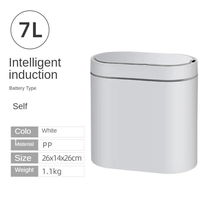 7L Smart Sensor Trash Can – Automatic Touchless Kitchen & Bathroom Bin