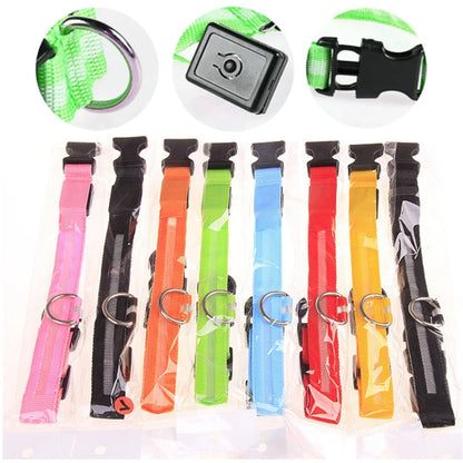 LED Glow USB Dog Collar – Adjustable & Rechargeable Safety Light for Pets