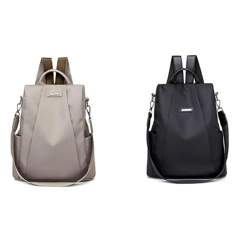 New Women's Multifunction Backpack Casual Solid Color School Bag For Girls Fashion Detachable Strap Travel Shoulder Bag - World Bazaar Life