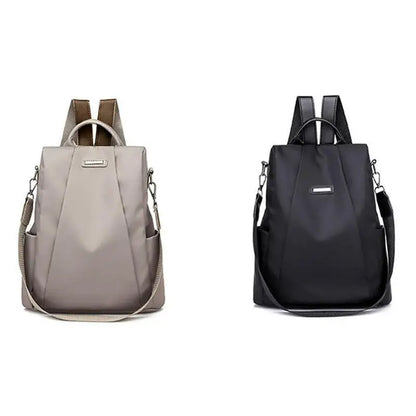 New Women's Multifunction Backpack Casual Solid Color School Bag For Girls Fashion Detachable Strap Travel Shoulder Bag - World Bazaar Life