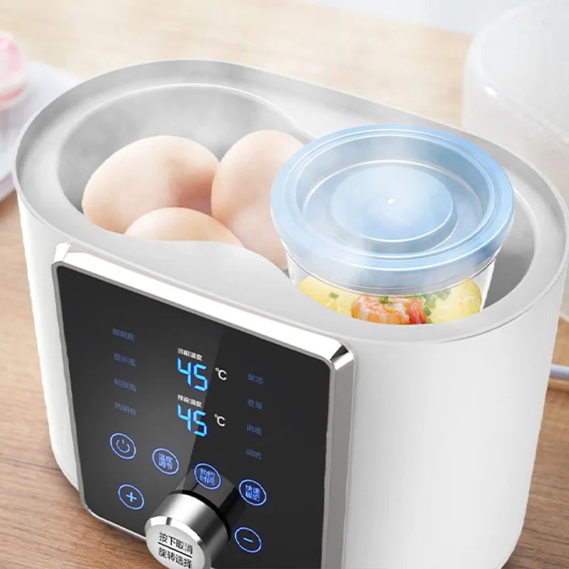 Multi function Baby Bottle Warmer Heater Sterilizer 8-in-1 Fast Milk Warmer with Timer Breast Milk or Formula Fits 2 Bottles - World Bazaar Life