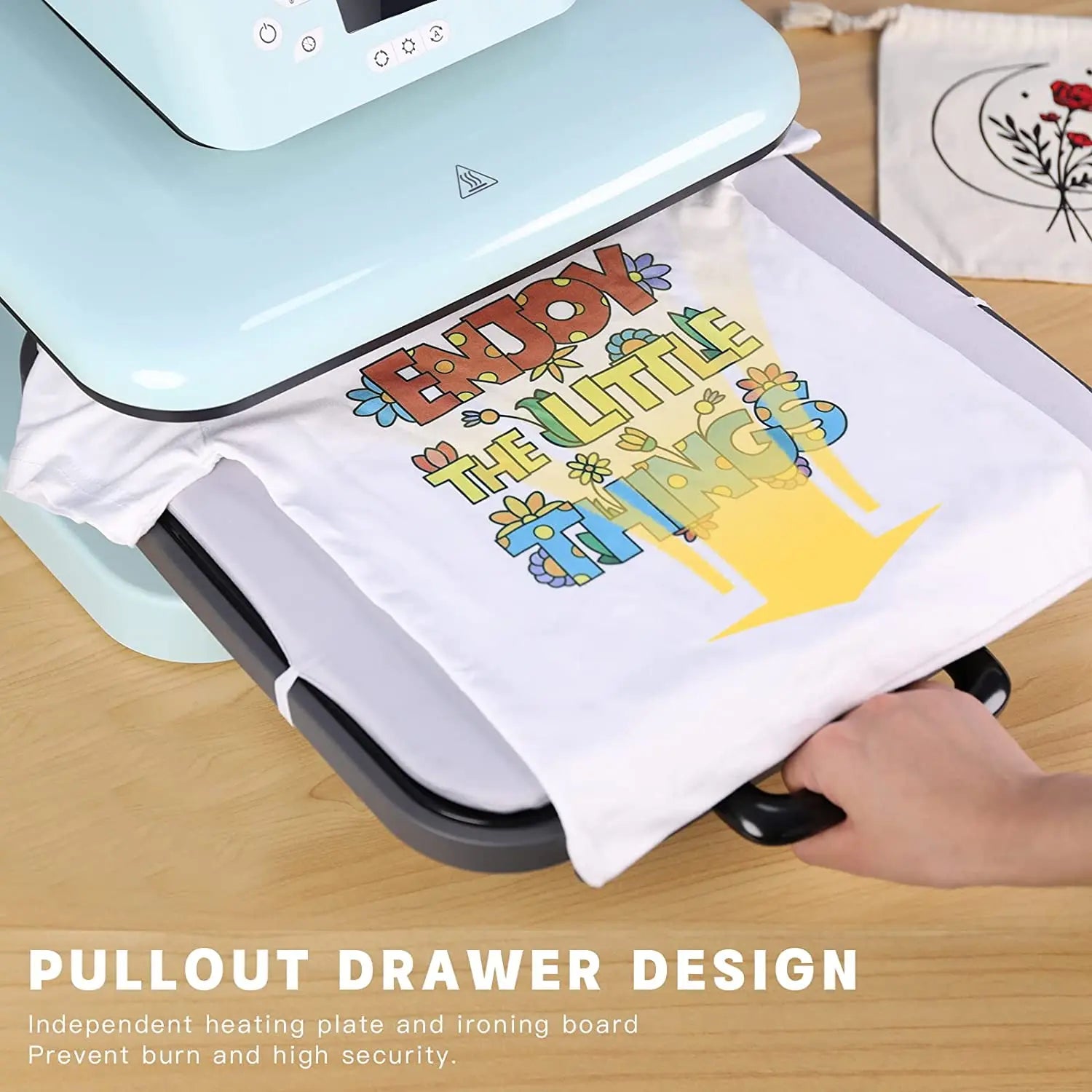 HTVRONT 15x15in Auto Heat Press Machine 1500w Automatic Pressure DIY Iron On HTV Vinyl Sublimation for Cricut T-shirt Bag Fabric - World Bazaar Life