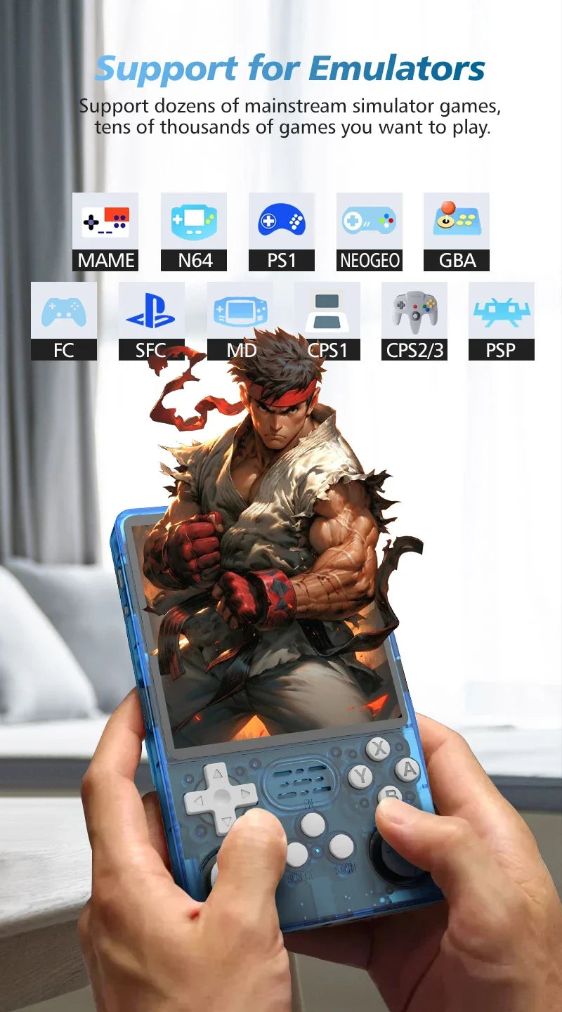 Big Screen BOYHOM R36PLUS Handheld Game Console 4.0inch 10000+ Games PK R36S Portable Pocket Video Player Kids Gift Arkos System