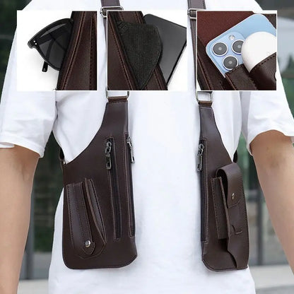 Medieval Leather Holster Bag Viking Cosplay Phone Pouch Men