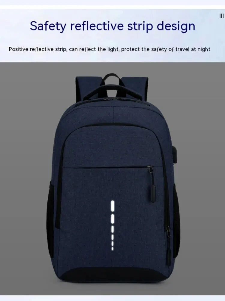 Mens BackPack Large Capacity Simple Fashion Travel Female Student Computer Bag - World Bazaar Life