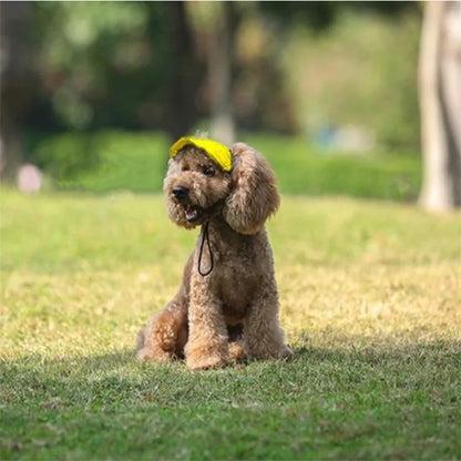 Small Puppy Pets Summer Solid Color Cap Dog Baseball Visor Hat Outdoor Accessories Sun Bonnet Travelhelmet-World Bazaar Life