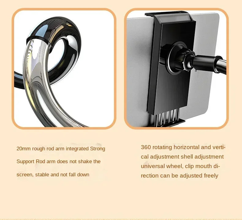 Tablet Stand for Desk Clip Rotating Lazy Flexible Gooseneck Clamp Universal Long Arm Mount for Ipad Bed Desk Mobile Phone Holder - World Bazaar Life
