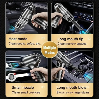 Car Vacuum Cleaner Strong Suction Cleaning Mini Machine Wireless Portable Handhled Blower Machine Air Duster for Home Appliances - World Bazaar Life