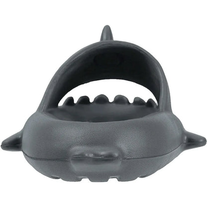 SmilePoP Shark Slides Summer Cute Cartoon Shark Slippers for Women Men Non-Slip Open Toe Sole Sandals Casual Unisex Beach Shoes
