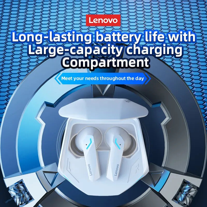 Lenovo GM2 Pro Bluetooth 5.3 Earphones Sports Headset Wireless In-Ear Gaming Low Latency Dual Mode Music Headphones New-World Bazaar Life