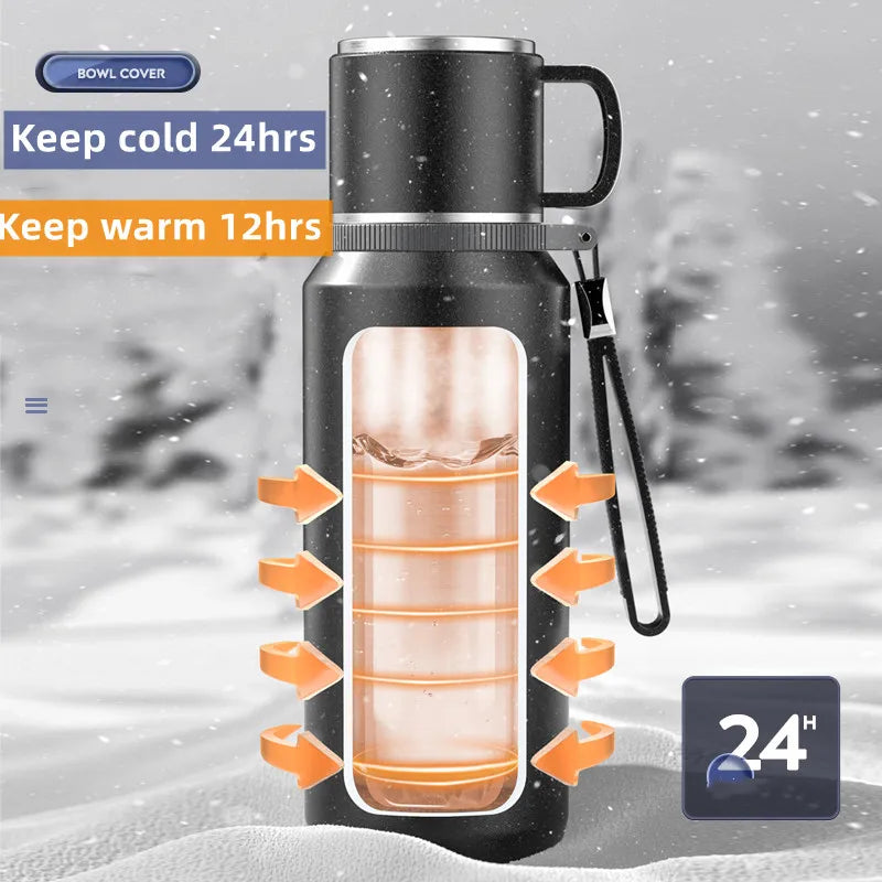 Double Wall Vacuum Flasks Stainless Steel Thermos Bottle for Tea and Coffee Large Capacity Insulated Water Bottle Thermos Cup-World Bazaar Life