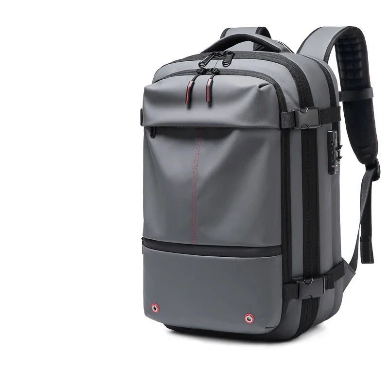 Travel Men 17 inch Laptop Backpack vacuum compression Backpack Business Large Capacity school Backpack expand outdoor backpack - World Bazaar Life