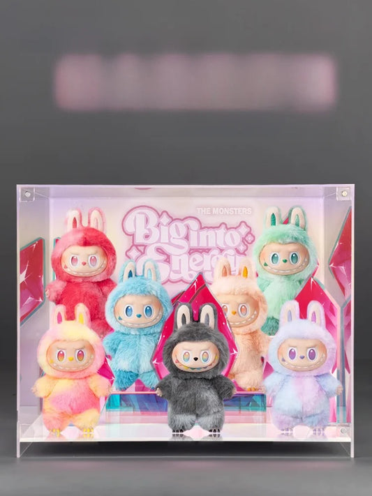 Labubu High-Energy Plu Keychain Series Inteated Display Box Bubble Monster Toy Cany Cartoon Anime Collectible Item