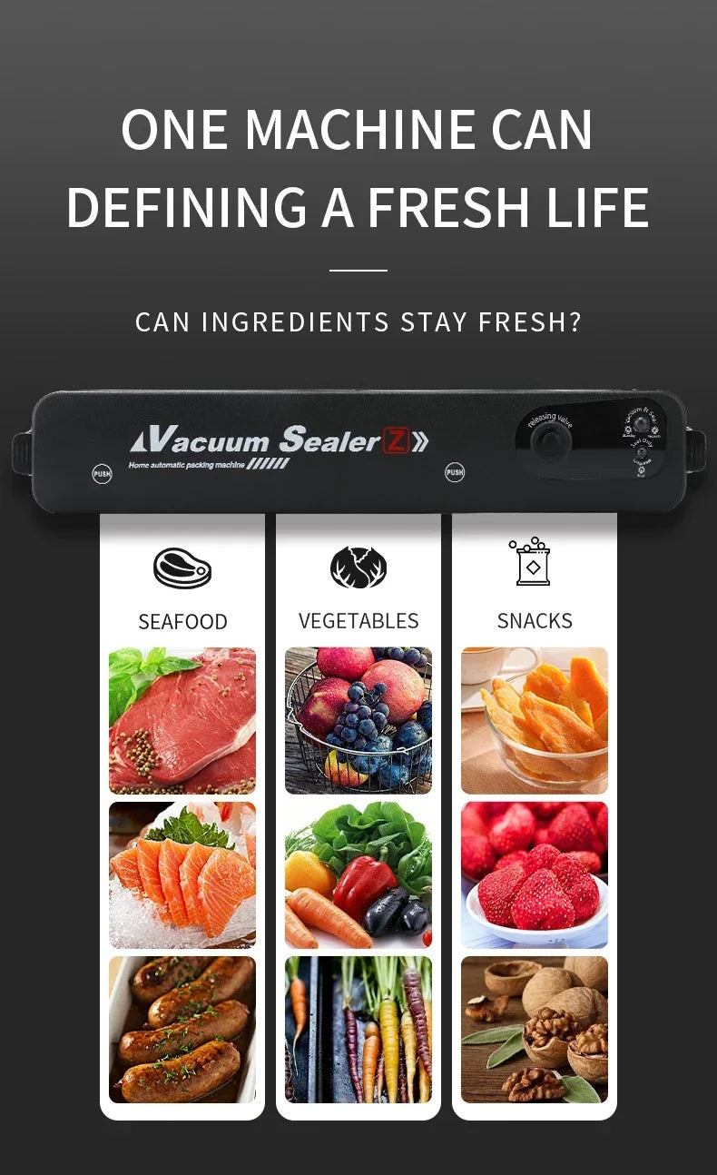 Xiaomi Electric Vacuum Sealer Food Sealer Machine Foods Fresh Storage Vacuum Sealer Machine Plastic Bags Sealer For Storage Food - World Bazaar Life