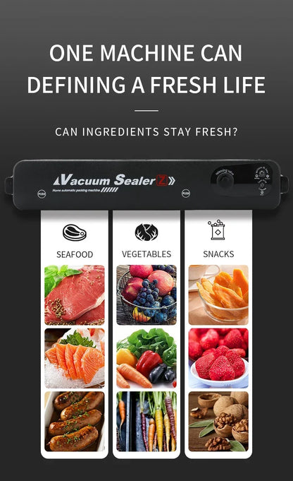 Xiaomi Electric Vacuum Sealer Food Sealer Machine Foods Fresh Storage Vacuum Sealer Machine Plastic Bags Sealer For Storage Food - World Bazaar Life