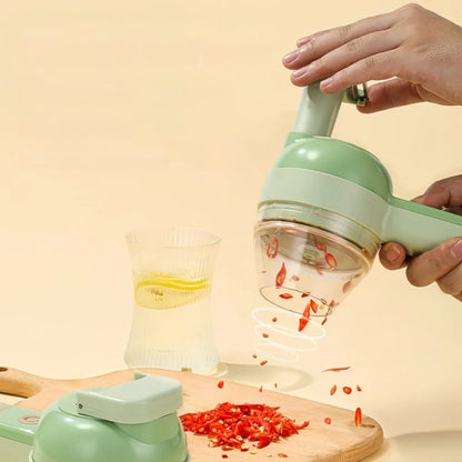 Electric Food Processor Wireless Charging Cutting Vegetables Minced Meat for Household Handheld Tool Complementary Food Machine