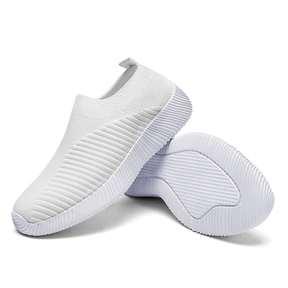 Kadın Vulkanize Ayakkabılar Yüksek Kaliteli Kadın Spor Ayakkabıları Slip On Flats Ayakkabılar Kadın Loafer'lar Büyük Beden 43 Yürüyüş Düz
