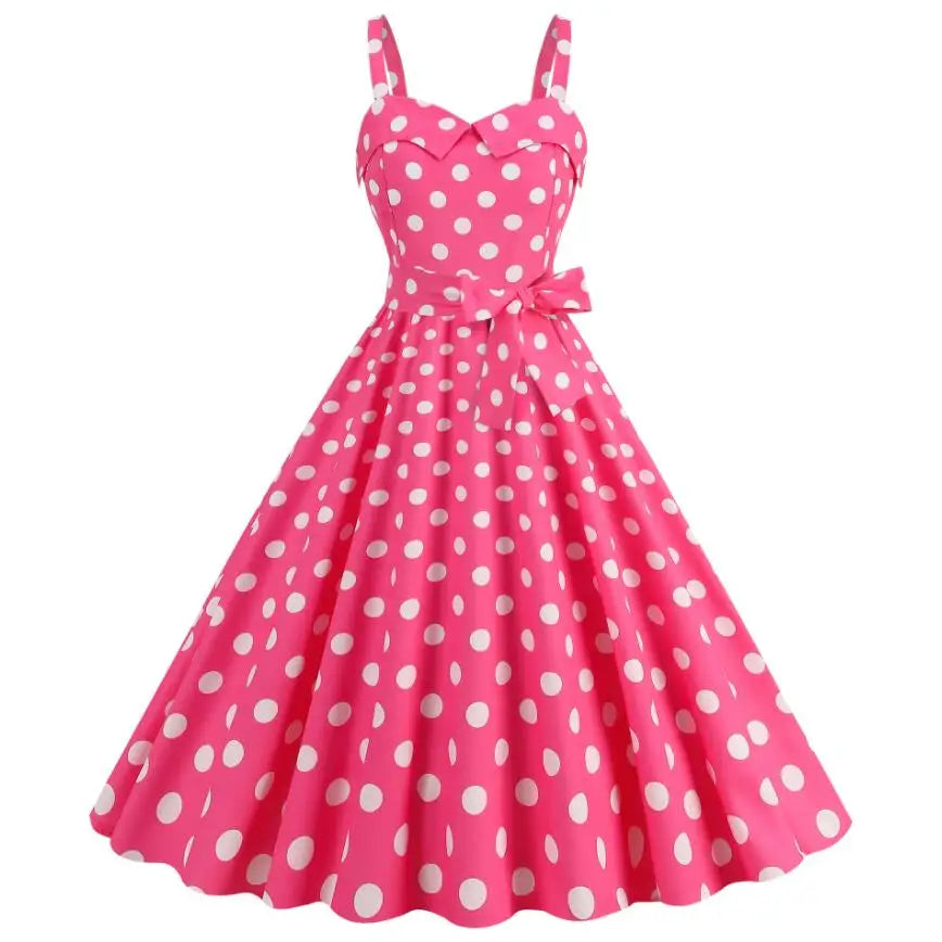 Retro Pink Plaid Summer Dress – Free Shipping - World Bazaar Life