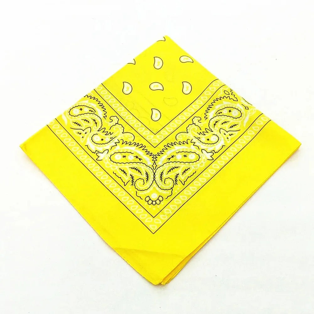 Unisex Men Women Bandana Hairband Cowboy Mens Biker Sports Headwear Wrist Hairwrap Single Sided Head Wrap Scarf Paisley - World Bazaar Life