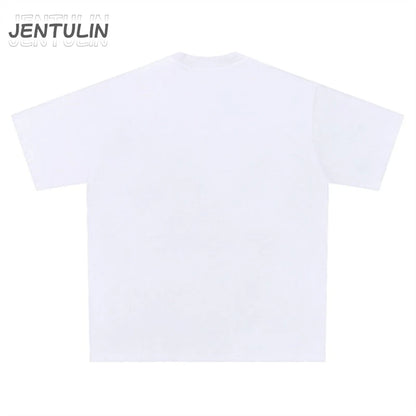 Vintage Gothic Oversized Men T-shirt Harajuku Hip Hop Tops Aesthetic Car Graphic Print Y2k Clothes Streetwear Fashion Korean Tee-World Bazaar Life