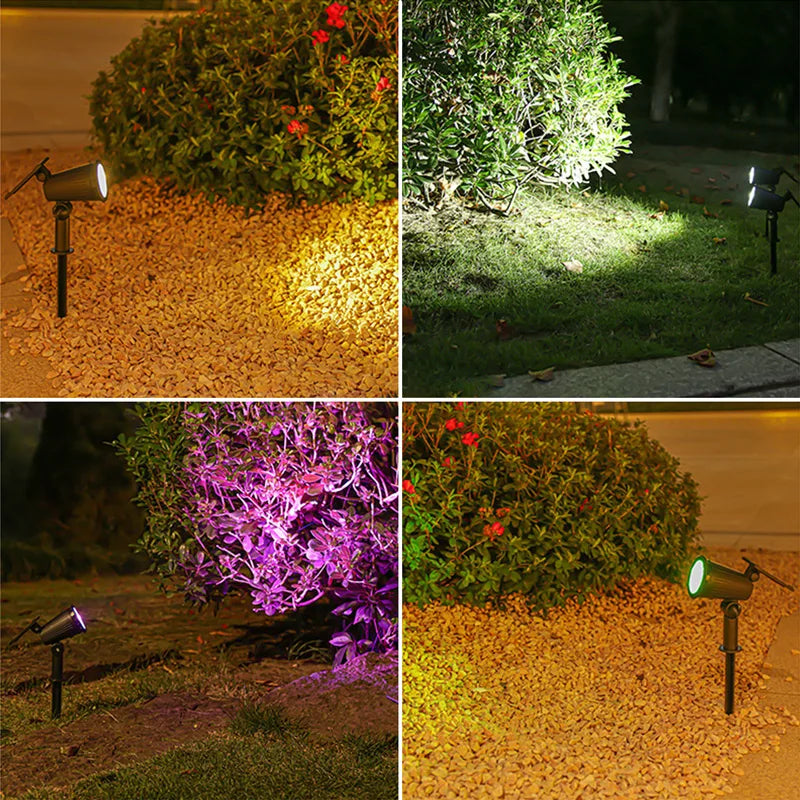 Solar LED Spotlight 9LED Outdoor Adjustable Landscape Light - World Bazaar Life