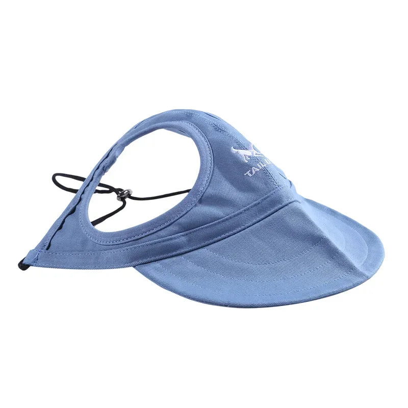 Small Puppy Pets Summer Solid Color Cap Dog Baseball Visor Hat Outdoor Accessories Sun Bonnet Travelhelmet-World Bazaar Life