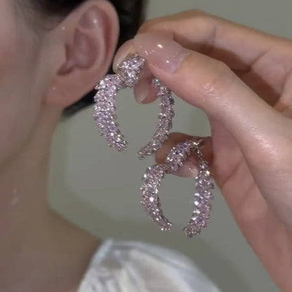 Luxury Zircon Heart Earrings for Women – Wedding & Party Jewelry - World Bazaar Life