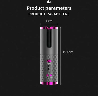 Portable Smart Hair Curler – Wireless Auto Styler for Travel
