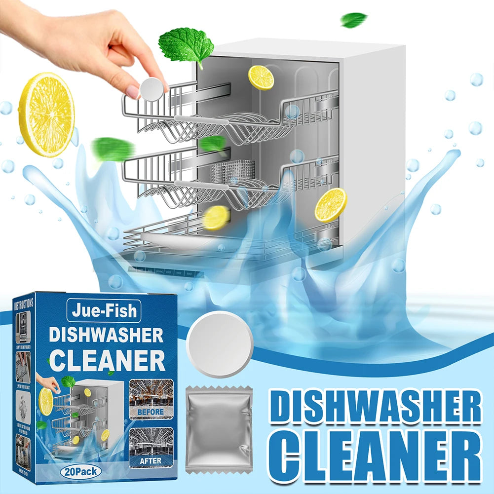 Dishwasher Cleaner Tablets – Limescale & Odor Remover
