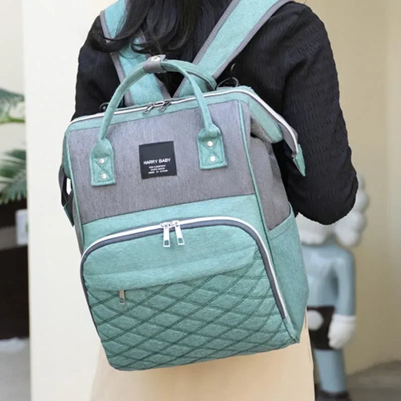 Mommy Diaper Bags Baby Stroller Hanging Bag Mother Large Capacity Nappy Backpacks with Changing Mat Convenient Baby Nursing Bags-World Bazaar Life
