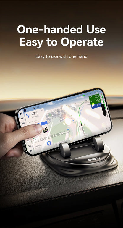 Joyroom Dashboard Car Phone Holder Universal 360° Rotation Silicone Phone Mount One-Handed Operation Phone Holder For Car Use - World Bazaar Life