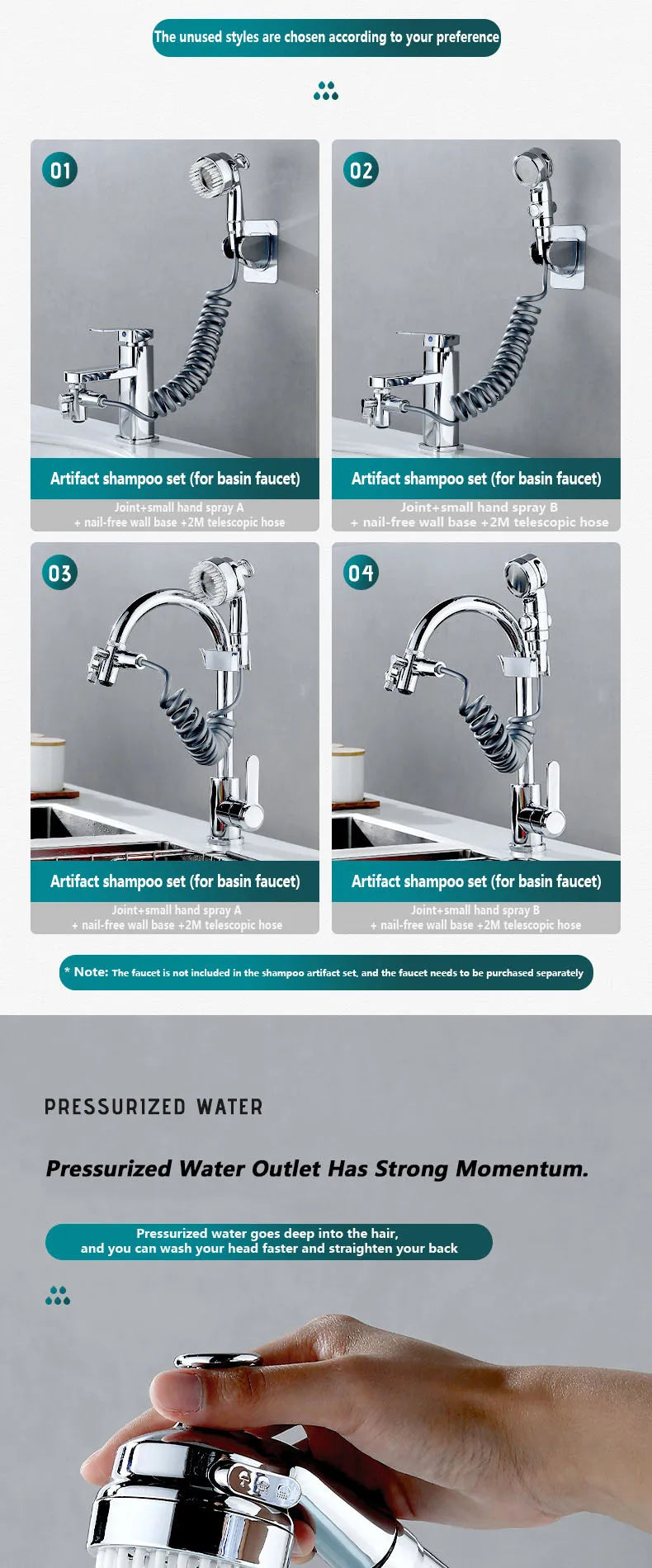 Universal Faucet Bubbler Anti-Splash Extender for Washbasin - World Bazaar Life