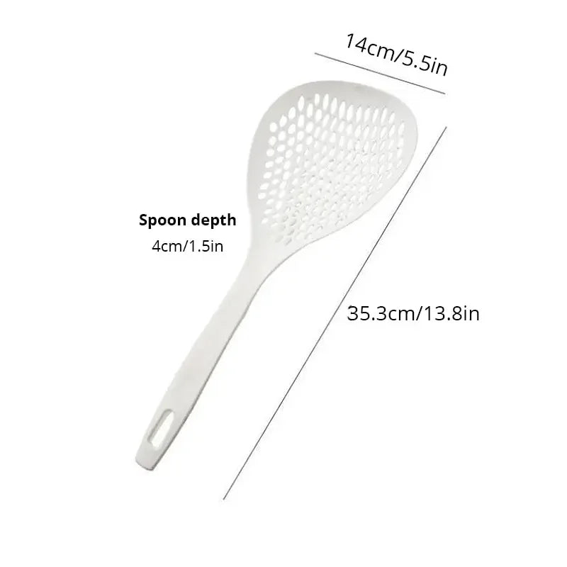 Heat-Resistant Dumpling Strainer Spoon.