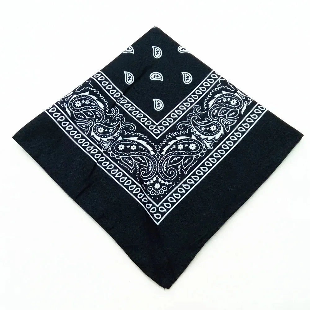 Unisex Men Women Bandana Hairband Cowboy Mens Biker Sports Headwear Wrist Hairwrap Single Sided Head Wrap Scarf Paisley - World Bazaar Life