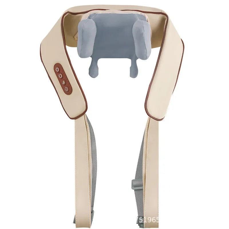 3D Kneading Neck Massager with Heat - Multi-Function Therapy for Shoulder, Back & Cervical Muscle Relaxation