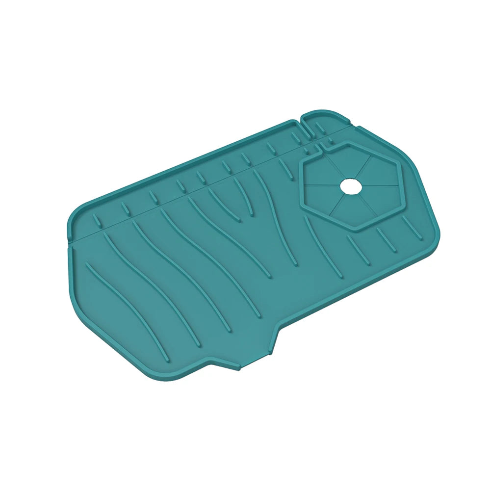 Silicone Drain Pad Countertop Protector Faucet Splash Guard Tray - World Bazaar Life