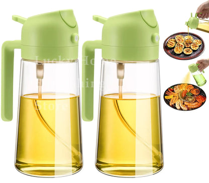 2in1 Olivenölspender &amp; Sprühflasche 500ml zum Kochen &amp; Grillen