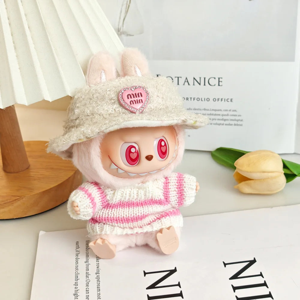 Only Labbubu Clothes Labubu Doll Accessories Kawaii Jewelry Cute Doll Ornament Christmas Gift Creative Labubu Keyring Kids Toys