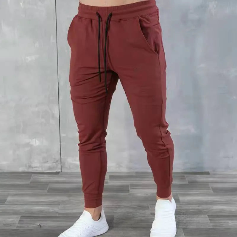 Muscle Fitness Brothers New Summer Trend Casual Sports Pants Outdoor Running Breathable Lightweight Small Foot Pants - World Bazaar Life
