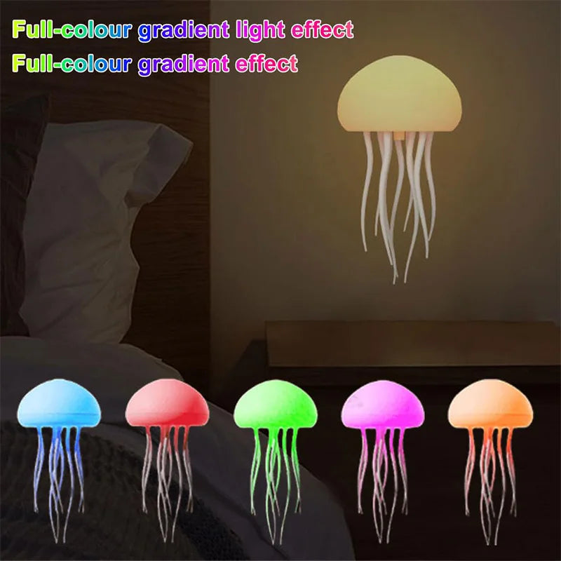 Jellyfish RGB Lamp - Voice Control, Rechargeable & Touch Sensor - World Bazaar Life