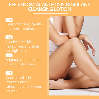 Whitening Facial Cleanser Bee Venom Dark Spot Freckle Removing Deep Cleansing Lightening Skin Tone Moisturizing Face Wash Foam