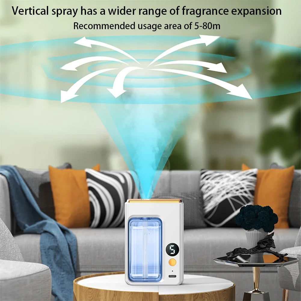 Wall-mounted Air Freshener Spray Rechargeable Aromatherapy Diffuser Hotel Home Fragrance Aromatherapy Essential Oil Diffuse - World Bazaar Life