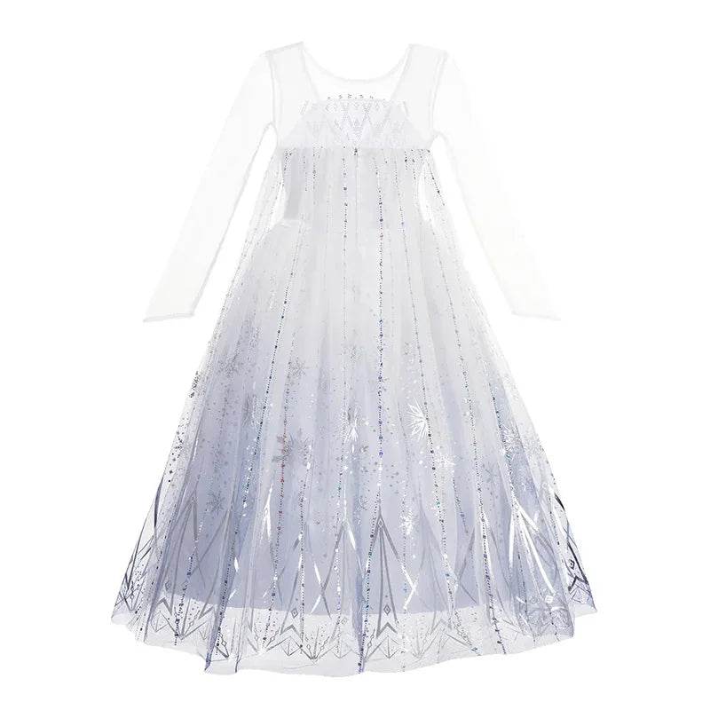 Frozen 2 Elsa Princess Dress for Girls – Snow Queen Outfit-World Bazaar Life