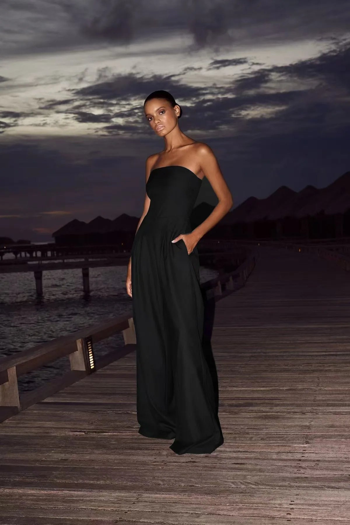 BKLD Women’s Strapless Backless Jumpsuit – Slim Fit Party Wear - World Bazaar Life